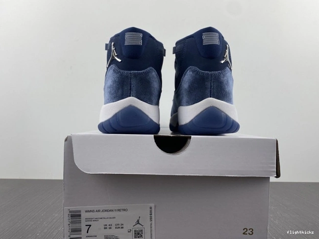 Navy AR0715-441 Jordan Velvet Air 11 Midnight WMNS 0913